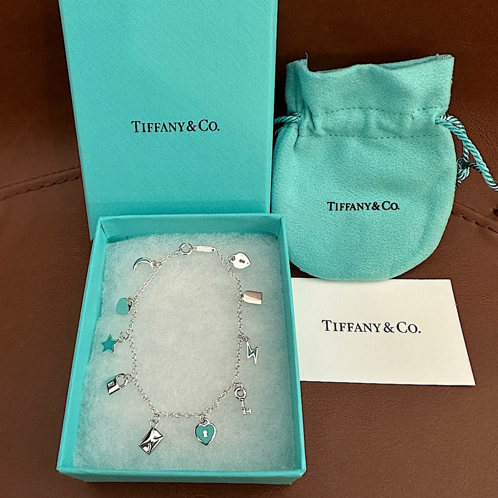 Tiffany & Co. Love Notes Dangle Charm Bracelet